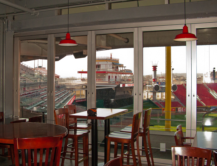 Cincinnati Reds Stadium | Great American Park | Stacking Glass Walls Cincinnati Reds Stadium | Great American Park | Stacking Glass Walls
