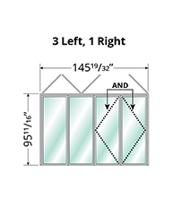 4 Panel Bifold Door Configuration